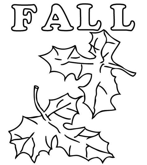 Fall Leaves Coloring Pages Printable - Printable Word Searches