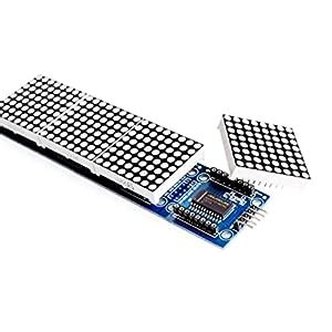 MAX7219 Dot Led Matrix Module 4 In 1 Display with 5P Line Module For ...