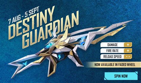 Free Fire New Faded Wheel: A Chance To Get The XM8 Destiny Guardian ...