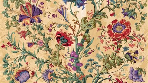 Decorative Floral Pattern for Interior Design Pattern | Premium AI ...