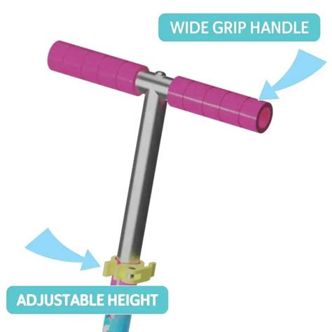 Skoodle Peppa Pig 3-Wheel Kick Scooter for Kids | Pink & Green ...