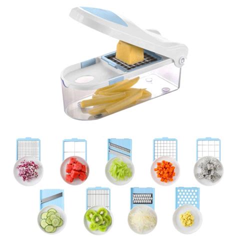 RTG Adjustable Mandoline Slicer/Vegetable Slicer - Multi-Leaf Vegetable ...