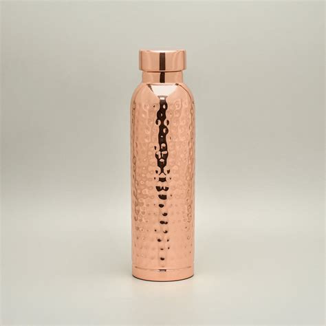 Hammered Pure Copper Water Bottle – 950ml | Handcrafted & Ayurvedic ...