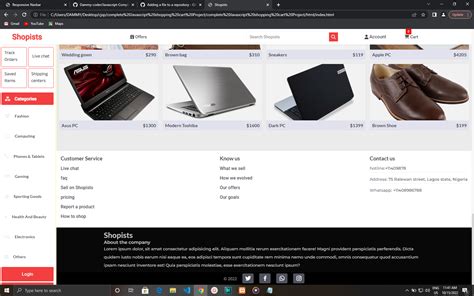 Shopping Cart Project JavaScript 的图像结果