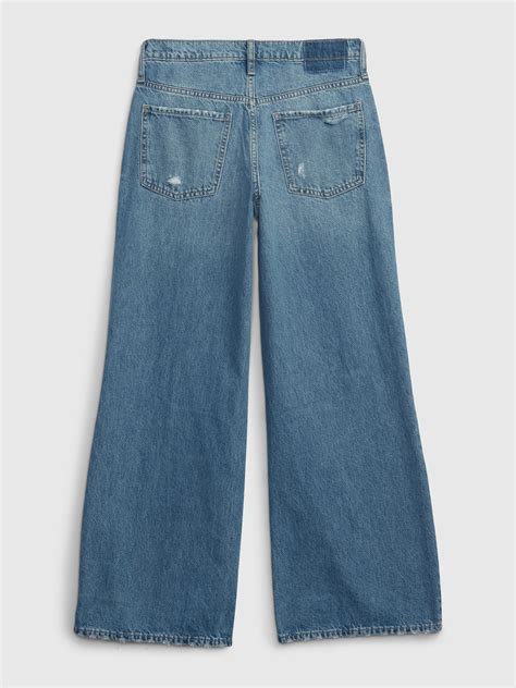 Teen Wide Stride Jeans with Washwell | Gap