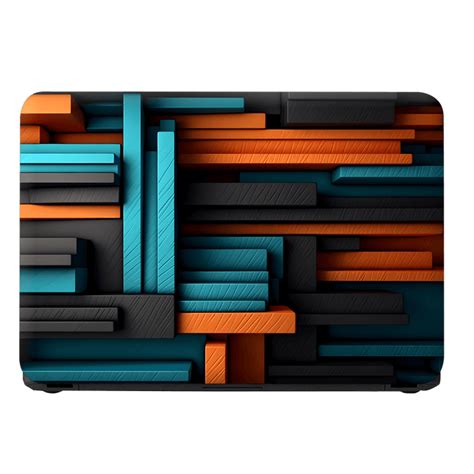 Shop Abstract 3D Bar Line Background Laptop Skin | Buy Online Now ...