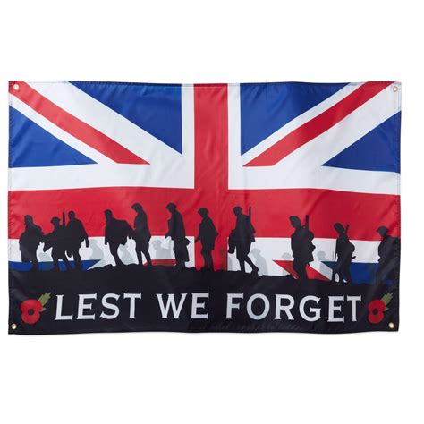 Buy Runesol Lest We Forget , 91x152cm, 3ft x 5ft, 4 Grommets, Eyelet In ...