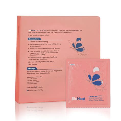 BluHeat Cramp Care's Heat Patches 6pcs for Period Cramps| NYSH – Nysh
