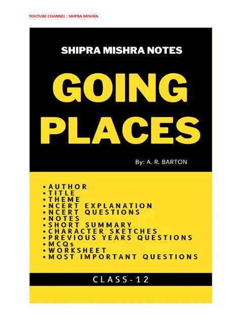 Image result for Going Places Class 12 Diagram Short Notes