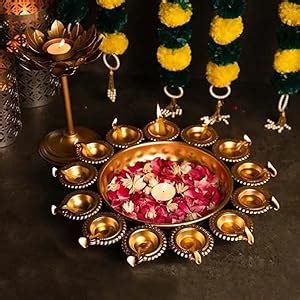 Buy Next In Crafts Diya Shape Flower Decorative Urli Bowl For Home ...