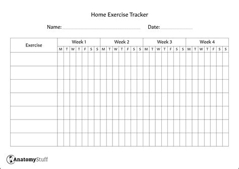 Monthly Exercise Log Printable 的图像结果