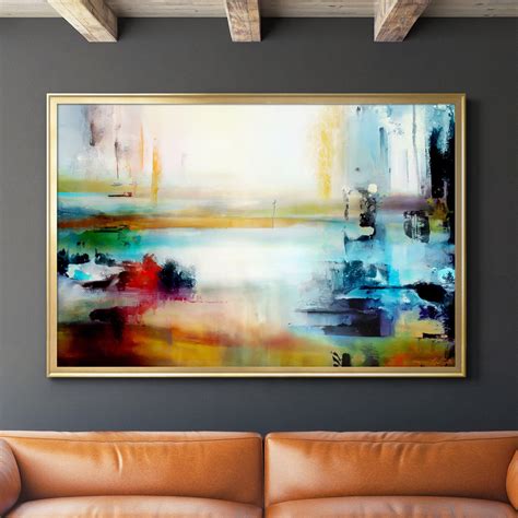 Abstract Landscape Floating - Large Abstract Art – Canvas Wall Art