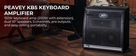 Peavey Powerful 150-Watt Stereo Keyboard Amplifier with Effects | KB 5 ...