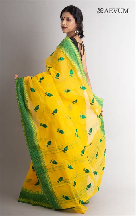 Bengal cotton Tant Saree with Embroidery - 0468 – AEVUM