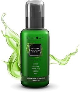 REGROWZ Everyday Nourishing Hair Oil - Bhringaraj, Amla and DHT ...