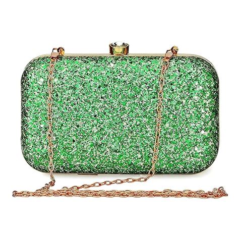 TOOBA Handcrafted Beautiful Bling Box Clutch Bag for Women & Girls ...