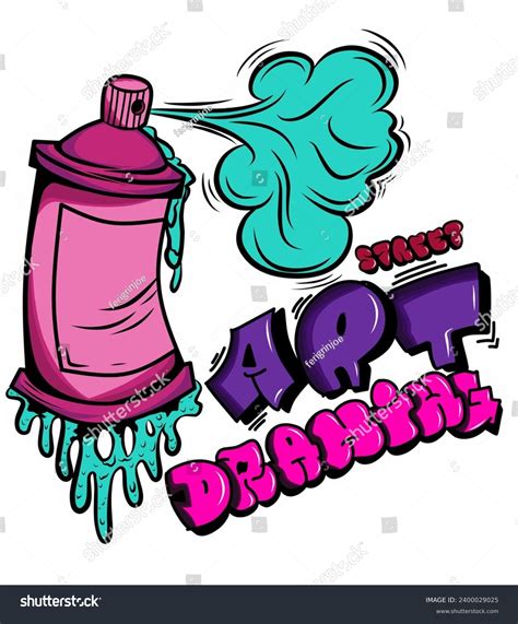 How To Draw Graffiti Spray Can