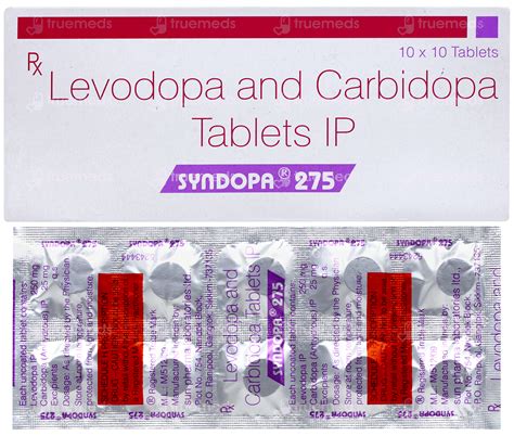 Syndopa 250/25 MG | Order Syndopa 250/25 MG Tablet Online at Truemeds