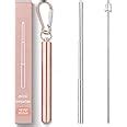 ANAB GI Portable Reusable Drinking Straws with Case| Collapsible and ...