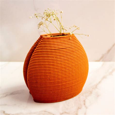 Terracotta Vase Double-Over | Byora Homes | Terracotta – Banjara Market