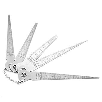 Stainless Steel Welding, Thickness Measuring Tool Taper Gauge Set Taper ...