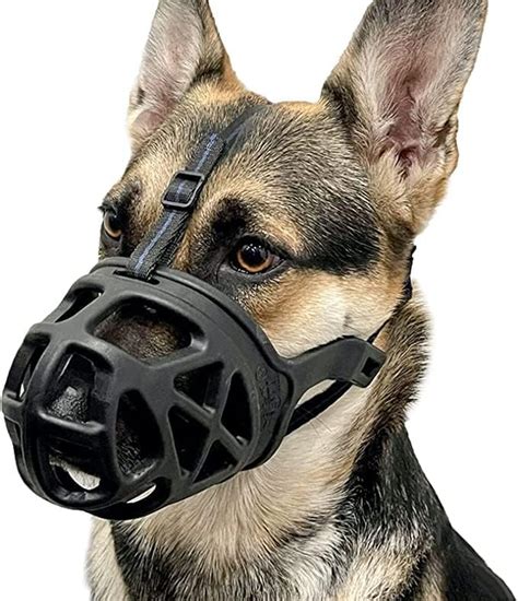 SR VISION Durable Plastic Dog Mouth Cover Muzzle I Bite Guard with ...