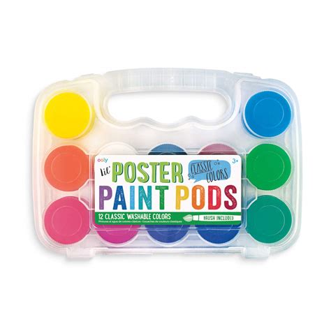 Lil Paint Pods - Set of 12 - Poster Paint + Brush : Amazon.in: Books