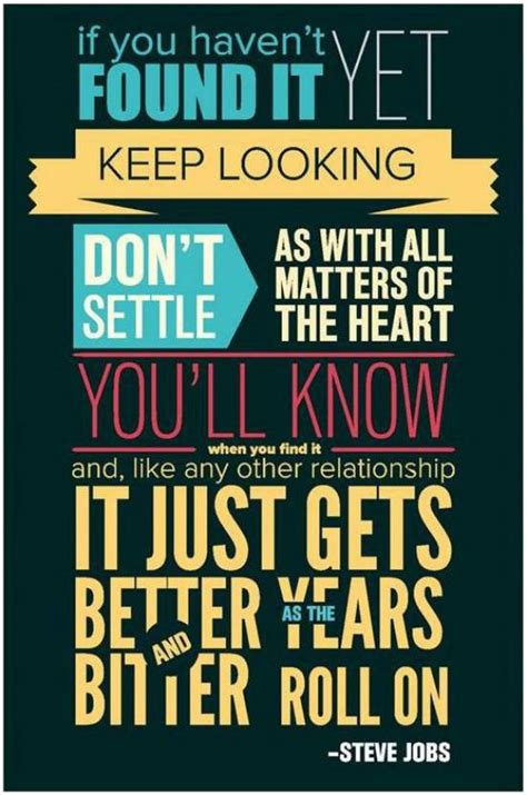 Steve Jobs Don't Settle Quote Poster | Inspirational Posters For ...