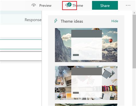 MSForms How to Change Themes 的图像结果