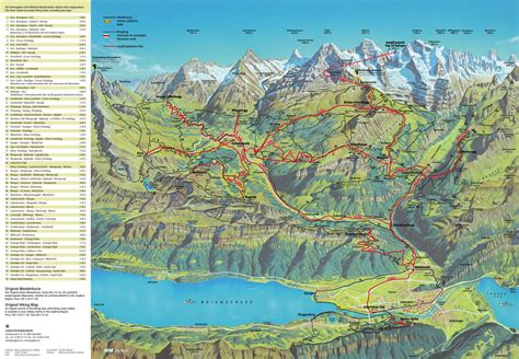 Swiss Alps Map