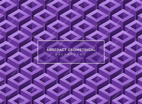 Premium Vector | Abstract geometrical 3d purple background with quadrilateral prism shapes