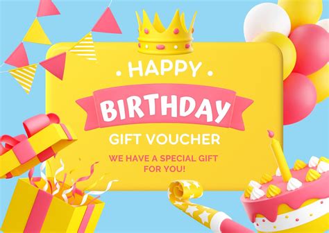 Happy Birthday Gift Certificate