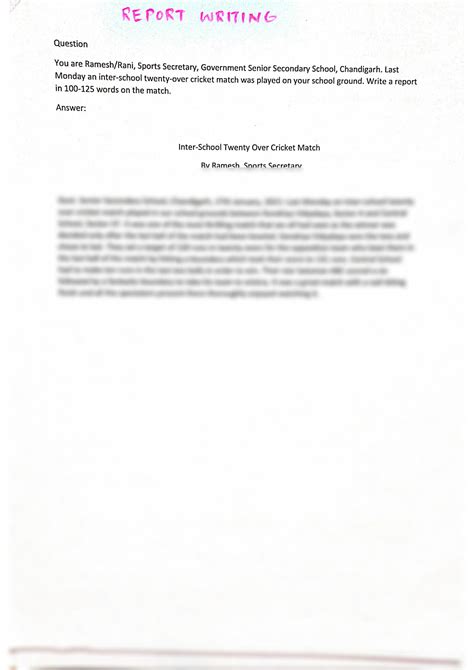 Image result for Report Writing Class 12