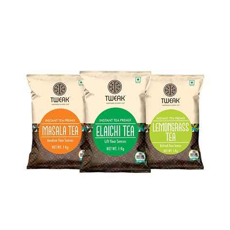 TWEAK LEMONGRASS + ELAICHI + MASALA TEA PREMIX 1kg x 3 Packs | Elaichi ...