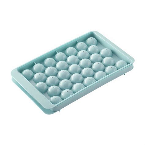 Plastic Round Ice Cube Tray with Lid - for Spherical Ice Cubes ...