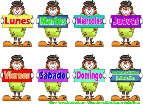 Dias De La Semana Printables