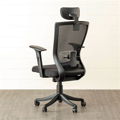 Buy Antonio Mesh High Back Office Chair - Black from Home Centre at ...