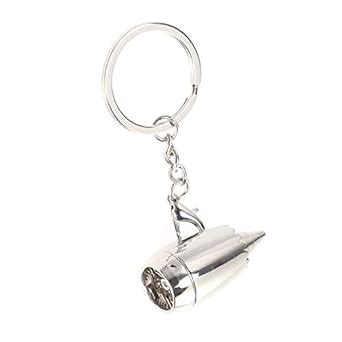 VORCOOL Airplane Engine Keychain Car Keyring Purse Bag Pendant ...