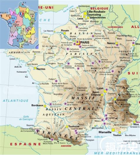 法国——世界史法国地图-趣历史网