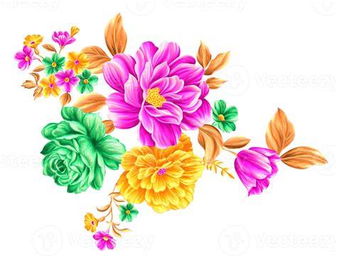 Abstract metallic flower design background,Digital flower painting ...