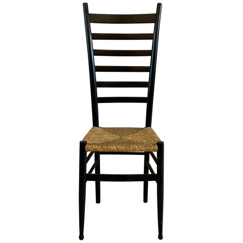 A Set of Four Ladder Back Side Chairs in the Style of Gio Ponti at ...