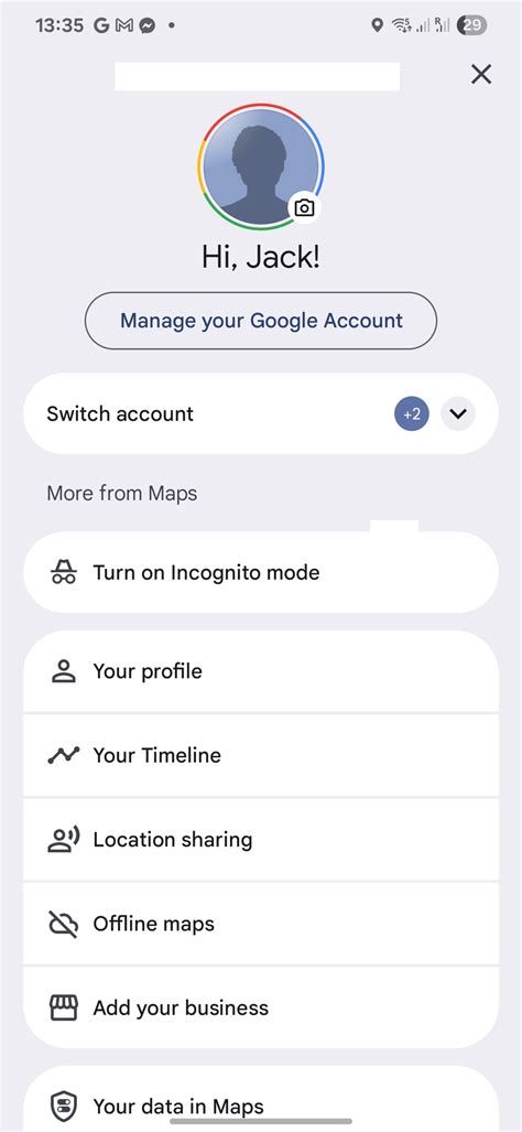 Image result for Google Maps Menu