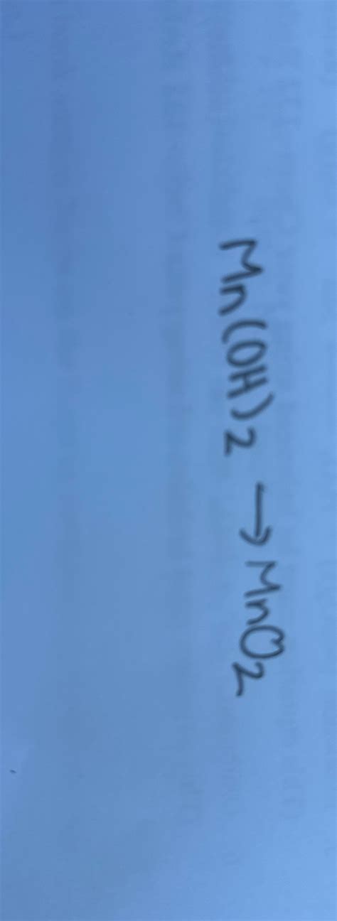 Image result for Oxidation State of MN in MnO2