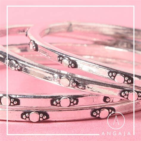 Silver Bangles – Angaja Silver
