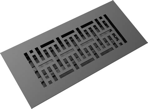 "Reggio Register 4x10 Floor Vent Cover, Low-Profile Steel Register ...