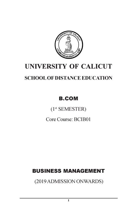 Business Management (2) (1) 0 - UNIVERSITY OF CALICUT SCHOOL OF ...