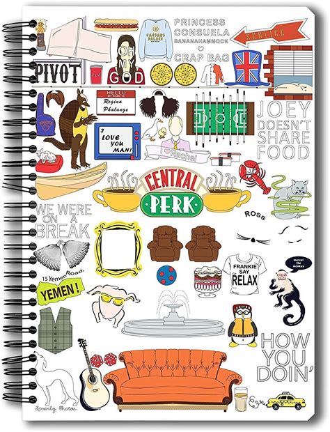 MCSID RAZZ- Friends Tv Series Collage A5 Size Notebook Officially ...