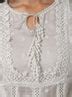 Mulmul Organza Valerie Anarkali Off White Kurta With Supima Cotton Val