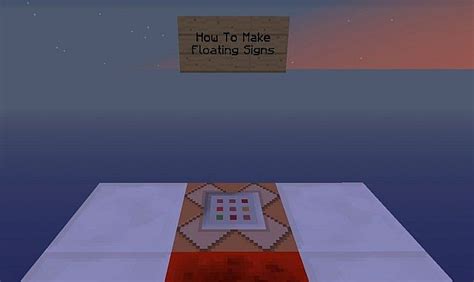 Image result for Floating Sign Minecraft Xbox1 Tutorial