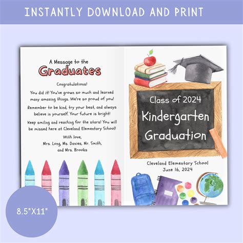 Kindergarten Graduation Program 的图像结果